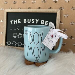 Rae Dunn BOY MOM Coffee Tea Kitchen Home Decor Mug